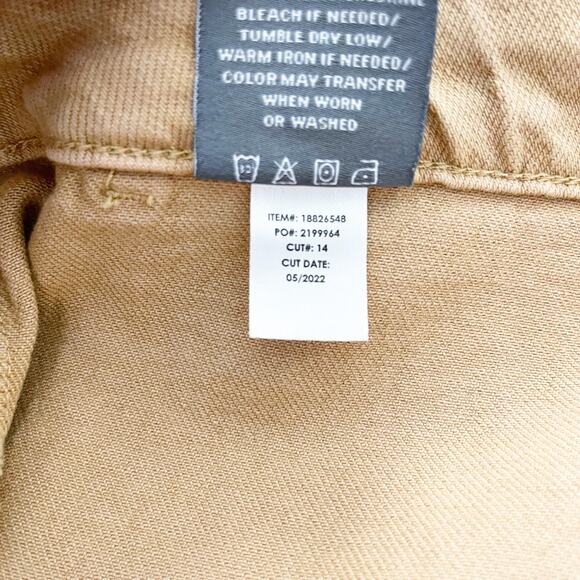 Torrid High-Rise Mom Straight Tan Jeans with Frayed Hems - Picture 10 of 10